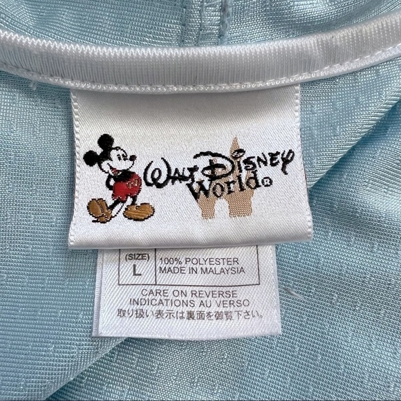 Disney Parks World 2 Piece Main Street Hood Full Zip Track Suit Pale Blue L - Picture 4 of 14